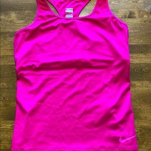 Nike Pro Compression Tank Too in Hot Pink Size Large